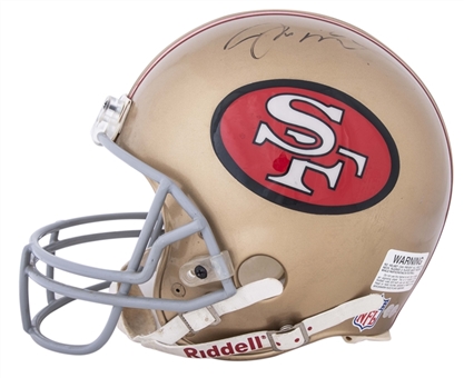 1990s Joe Montana Game Used & Signed San Francisco 49ers Helmet (TD7 LOA & Beckett)